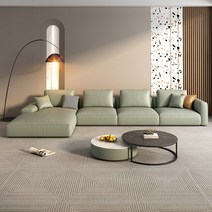 원목소파 거실쇼파 카우치소파 3인용쇼파 Loveseat-모던 L 앵글 임페리얼 테크놀로지 천 소파 3 인용 거, 01 육군 녹색