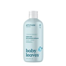 ATTITUDE 버블 워시 유아 및 어린이용 EWG 인증 식물성 미네랄 기반 바디 비누 비건 크루얼티 프리 아몬드 밀크 473ml (18313), 1개