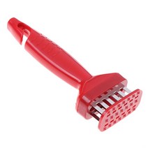 고기 망치 탕탕이 돈까스 연육기 스테이크 바늘 노크 주방 악세사리 직업 tenderizer 스테인레스 스틸 가제트, 02 빨간