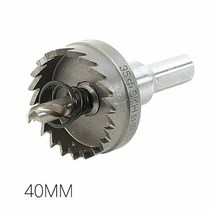 RT 세양 홀쏘 홀커터 40MM 천공깊이 8mm 철판 합판 함석, 단품