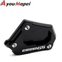 모토 킥 스탠드 풋 사이드 스탠드 확장 패드 지원 플레이트 커버 오토바이 bmw r1250gs hp r 1250gs 1250 gs r1250 gsa - 2021, 검은색