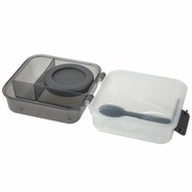 스냅락 투고 런치플러스 2단 샌드위치 박스, 그레이, 3개