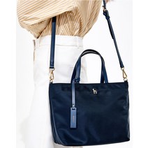 23SS [SAVER] 품절대란 네이비 나일론 퍼피 로고 나일론 토트 겸 숄더백 M HIBA3E925N2