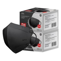 매직브라이트 새부리형 KF94 50매 대형 블랙 2팩, 매직브라이트 새부리형 KF94 50