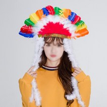 인디언추장모자(고급)파티모자 행사 축제 공연, 상세페이지 참조