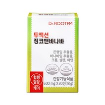 닥터루템 투액션 징코앤바나바 18g, 30정, 1개, 30정