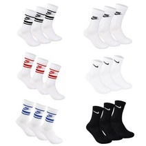 나이키 에브리데이 에센셜 크루 장목 긴양말 앵클 삭스 3팩 세트 7종 택일, 07)SK0109-911/L_260-280