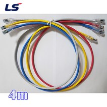 LS전선 UTP CAT6 랜케이블 4M 다이렉트 크로스 (제작상품), 그레이(크로스), 1개