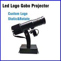 이미지 정적 회전 광고 고보 프로젝터 풀 Hd 야외 방수 LED 로고 프로젝션 램프, 1 컬러 로고 렌즈