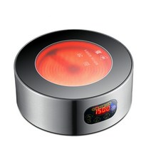 전기 버너 하이라이트 1구 2구 220V 도자기 스토브 차 가정용 히터 주전자 다기능 주방 가전, 1500W, 미국