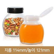 유리병 수제청병 다용도타원500ml(A) 오픈형마개 70파이, 오픈형마개 검정, 1개