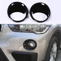 BMW X1 F48 - 전면 안개등 램프 프레임 링 커버 몰딩 피팅, Black