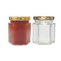 [유리병] 육각150 1개 150ml, 흰색마개