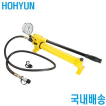 수동유압펌프 핸드펌프 압력게이지부착형 유압작기 작키 램 900CC 호현산업, 압력게이지(핸드펌프 미포함)