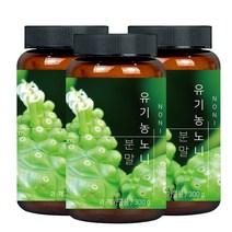 자연지애 안심 유기농 노니분말 가루, 300g, 3개