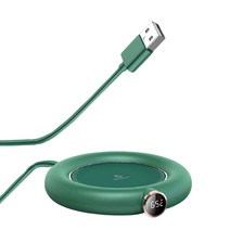 머그컵 데우는 USB컵워머/ 따뜻한 우유 두유 데워먹기 컵받침대_[230211EA], M306 그린, 본상품선택