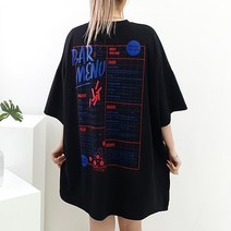 [퀸비샵] 바메뉴 빅 박스티 // 빅사이즈 루즈핏 반팔티 티셔츠 오버핏 박스티 임부복 오버사이즈