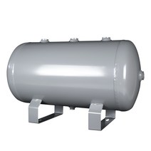 수평 가스 저장 탱크 10L 20L 압축 공기 LPG 가스통, 10L 그레이