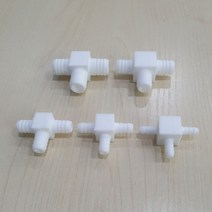 PTFE 테프론 호스 T자 피팅 [튜브 연결관 테플론 teflon Tee 커넥터 피팅], PTF-120120, 1개