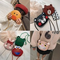 콩지 유아 캐릭터 미니 크로스백 파우치 용돈가방