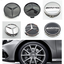 벤츠 휠캡 블랙 무광 실버 검정 클립형 75mm WHEEL CAP AMG휠캡, 6. 실버 AMG