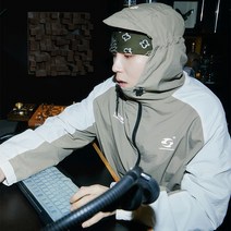 리플렉티브 윈드 자켓 [브라운]
