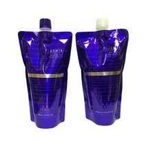 밀본 프라미아 헤어 세럼 샴푸 M 트리트먼트 400mL 리필 세트 손상 일본미용실전용