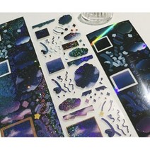 아쿠아리스 밤하늘 리무버블 씰스티커, 단품