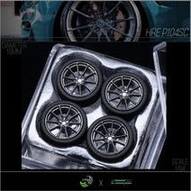 SpeedCG 1/64 HRE P104SC 럭셔리 ABS 휠 고무 타이어 직경 10mm 모델 자동차 개조 부품 Tomica MiniGT, 03 003C