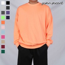 세븐퍼센트 오버핏 맨투맨_(MD) 남녀공용 소프트 특양 맨투맨 (15color)