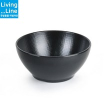 KT 블랙 무광 면기볼 냉모밀 냉면기 우동기 라면기 칼국수 비빔밥 덮밥 한정식 일식 그릇라멘 소면기 업소용 죽그릇, 면기볼_체크(흑)DS-7843