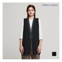 [올리비아로렌] 군번줄 쉬폰 베스트_VOCQCVM4411