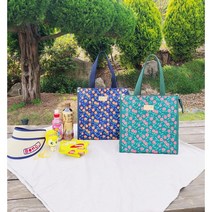 채우다 상점 상큼체리 중형 토트보온보냉가방 쿨러백 아이스백 도시락가방 보냉가방 외출용보냉가방, 상큼체리 그린