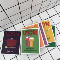 LEON 레옹 노트 책 북 인테리어 소품샵 촬영 감성 잡지 홈 카페 스튜디오 소품 용품, 그린