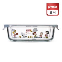 코렐 파이렉스 스누피 저장용기 직사각 630ml, 선택05_4면밀폐계량직사각630ml
