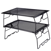 캠핑쉘프 2단 화로테이블 캠핑 미니테이블 받침대 접이식 정리대, 다용도 캠핑쉘프