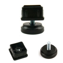 높이조절 파이프캡 조절발 4개 40x40 책상다리 받침대 학원 독서실 사무실 철물