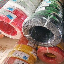 UL1015 AWG14 1M절단(7칼라 색상선택) 무료배송/600V-105도/연선 리드와이어/리드전선/전선케이블, 녹/황(GN/YL)
