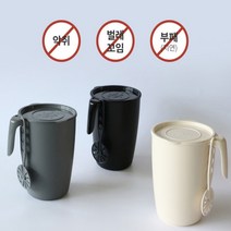 손잡이음식물쓰레기통 3.5L 5L 가정용업소용, 블랙, 1개