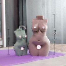 몰드 초 캔들 인체 캔들 실리콘 몰드 DIY 비누 만들기 수지 석고 몰드 아트 공예 홈 데코 홀리데이 파티 선물 장식 도구, 1