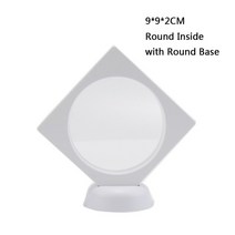 정리선반 과자 팬트리 쿠키 진열대 미니 빵 진열장 베이커리 편의점 매대 미니 선반 조립식꽃잎 표본 상자, 한개옵션1, 07 White 9x9 Round