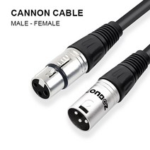 zoguo xlr 마이크 케이블 남성-여성 믹서 audio rca hifi high fidelity sound quality 증폭기 케이블 블랙, 검은색, 2m