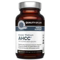 KinokoPlatinum 키노코플래티넘 AHCC효능 750mg(60캡슐), 1개