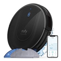 166276 Anker Eufy RoboVac G10 하이브리드 로봇 청소기 스마트 다이내믹 내비게이션 2-in-1 흡입 물 닦음 Wi-Fi 호환 초박형 2000 Pa, 2.블랙
