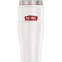 써모스 텀블러 보온 보냉 병 THERMOS 스테인리스 킹 진공 여행용 물병 473ml 화이트, White써모스