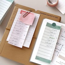 잼스튜디오 메모 패드 데일리 투두리스트 타임테이블, 02 투두리스트 A