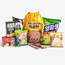 까까나라 먹곰맨 비닐백팩 과자 세트, set