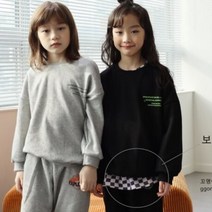 패밀리룩 체크 레이어드 맨투맨 티셔츠 가을 남여 아기 유아 아동 키즈 주니어 초등 성인