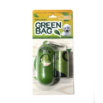쏘아베 그린백 강아지 배변봉투 세트 30매, 그린, 1개