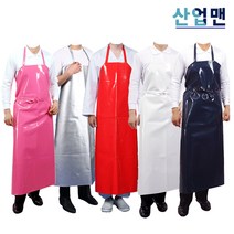 양면 방수앞치마 대 조리 제조 식당 육가공 앞치마, 은색